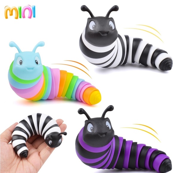 NIB 3 Pack fidget slug toys - Picture 1 of 6